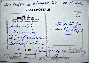 70 years of SCI postcard, 1990