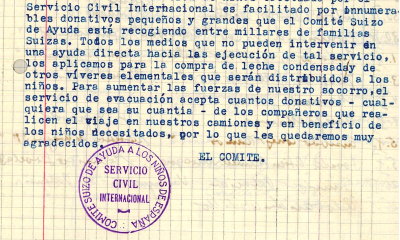SCI relief work in Spain 1937-1939 - Detail Cuaderno de viaje SCI relief work in Spain 1937-1939 - Detail Cuaderno de viaje